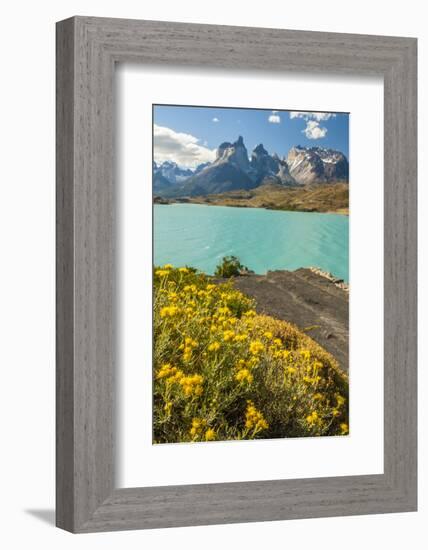 Chile, Patagonia, Torres del Paine NP. the Horns Mts and Lago Pehoe-Cathy & Gordon Illg-Framed Photographic Print