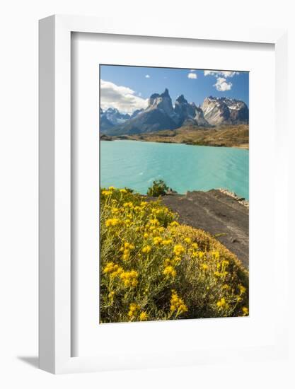 Chile, Patagonia, Torres del Paine NP. the Horns Mts and Lago Pehoe-Cathy & Gordon Illg-Framed Photographic Print