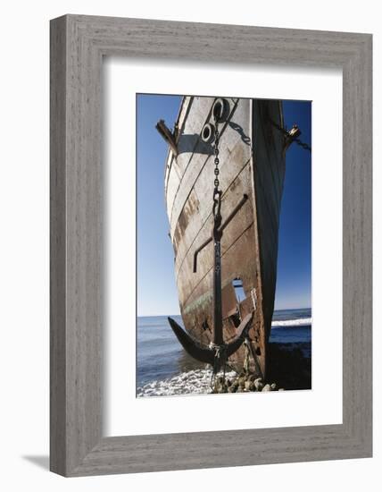 Chile, Punta Arenas, Shipwreck of Lonsdale Port Area-Walter Bibikow-Framed Photographic Print