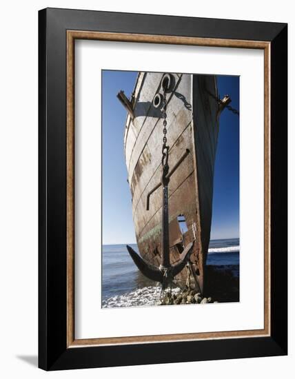 Chile, Punta Arenas, Shipwreck of Lonsdale Port Area-Walter Bibikow-Framed Photographic Print