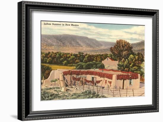 Chile Ristras Drying, New Mexico-null-Framed Premium Giclee Print