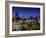 Chile, Santiago, Plaza De Armas and Metropolitan Cathedral, Elevated View, Dusk-Walter Bibikow-Framed Photographic Print