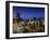 Chile, Santiago, Plaza De Armas and Metropolitan Cathedral, Elevated View, Dusk-Walter Bibikow-Framed Photographic Print