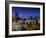 Chile, Santiago, Plaza De Armas and Metropolitan Cathedral, Elevated View, Dusk-Walter Bibikow-Framed Photographic Print