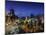 Chile, Santiago, Plaza De Armas and Metropolitan Cathedral, Elevated View, Dusk-Walter Bibikow-Mounted Photographic Print