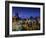 Chile, Santiago, Plaza De Armas and Metropolitan Cathedral, Elevated View, Dusk-Walter Bibikow-Framed Photographic Print