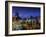 Chile, Santiago, Plaza De Armas and Metropolitan Cathedral, Elevated View, Dusk-Walter Bibikow-Framed Photographic Print