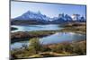Chile, Torres Del Paine, Magallanes Province, Torres Del Paine National Park and Paine Massif-Nigel Pavitt-Mounted Photographic Print