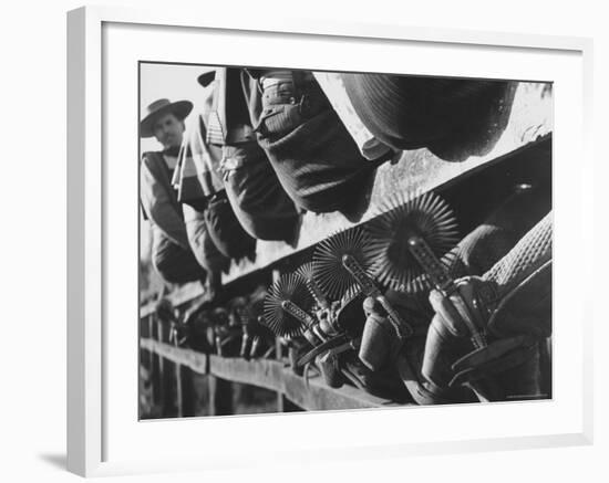 Chilean Cowboys with Their Spurs Showing-Frank Scherschel-Framed Photographic Print