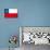 Chilean Grunge Flag. A Grunge Flag Of Chile With A Texture-TINTIN75-Art Print displayed on a wall