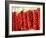 Chili Pepper Ristras, Santa Fe, New Mexico-Walter Bibikow-Framed Photographic Print