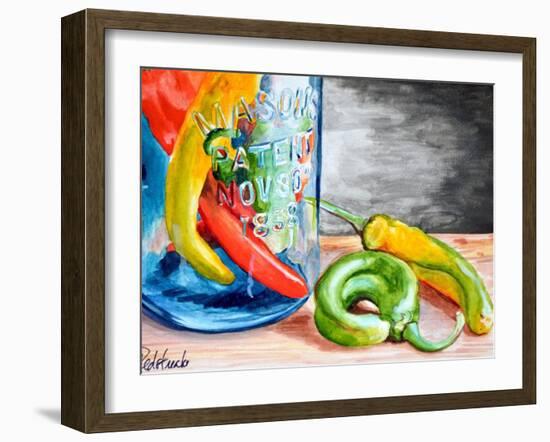 Chili Peppers-Jennifer Redstreake Geary-Framed Art Print