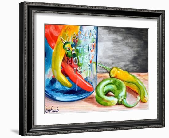 Chili Peppers-Jennifer Redstreake Geary-Framed Art Print