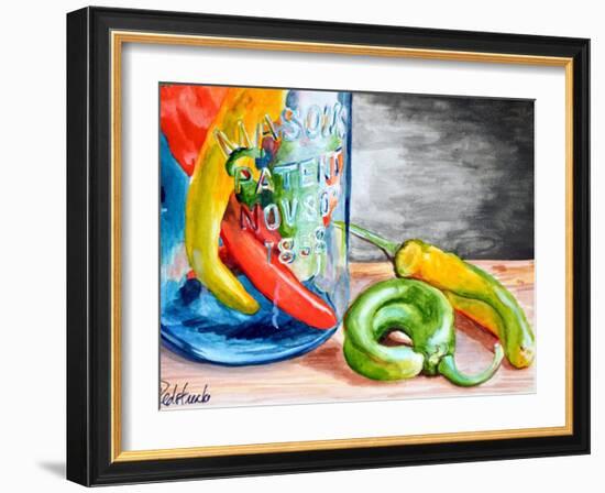 Chili Peppers-Jennifer Redstreake Geary-Framed Art Print