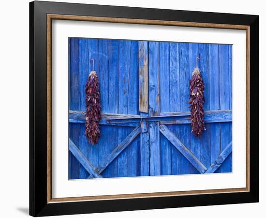 Chilli Ristra Hanging in Old Town Albuquerque, New Mexico-Michael DeFreitas-Framed Photographic Print