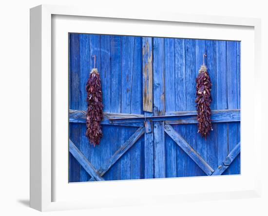 Chilli Ristra Hanging in Old Town Albuquerque, New Mexico-Michael DeFreitas-Framed Photographic Print