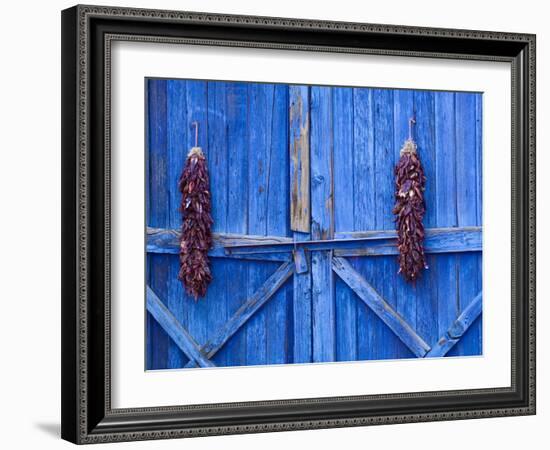 Chilli Ristra Hanging in Old Town Albuquerque, New Mexico-Michael DeFreitas-Framed Photographic Print