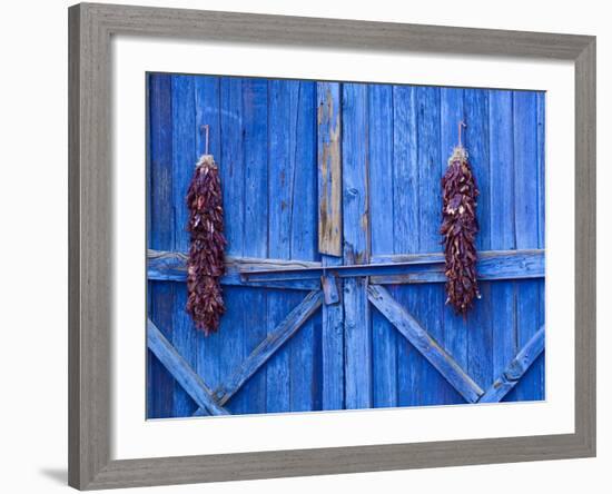 Chilli Ristra Hanging in Old Town Albuquerque, New Mexico-Michael DeFreitas-Framed Photographic Print