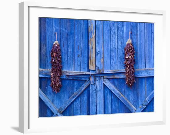 Chilli Ristra Hanging in Old Town Albuquerque, New Mexico-Michael DeFreitas-Framed Photographic Print