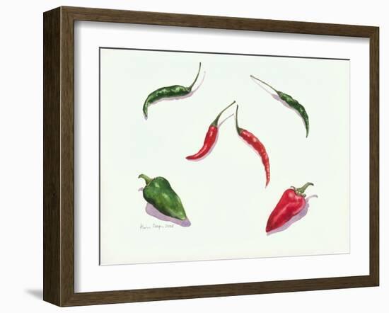 Chillies and Peppers, 2005-Alison Cooper-Framed Giclee Print