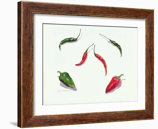 Chillies and Peppers, 2005-Alison Cooper-Framed Giclee Print