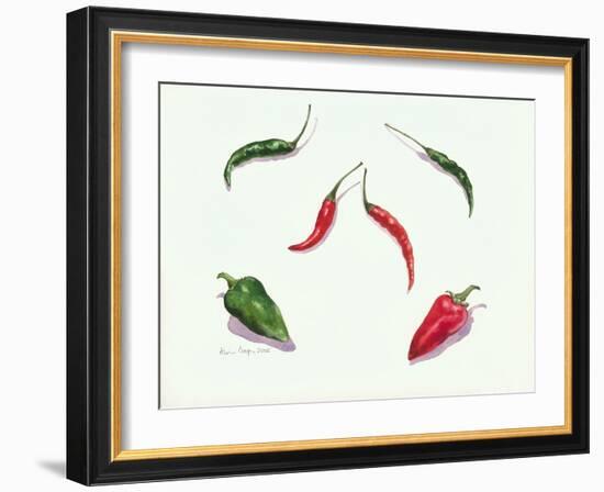 Chillies and Peppers, 2005-Alison Cooper-Framed Giclee Print