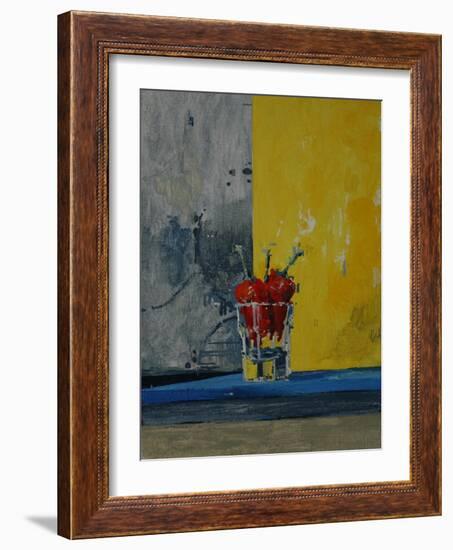 Chillies in a Glass-Charlie Millar-Framed Giclee Print