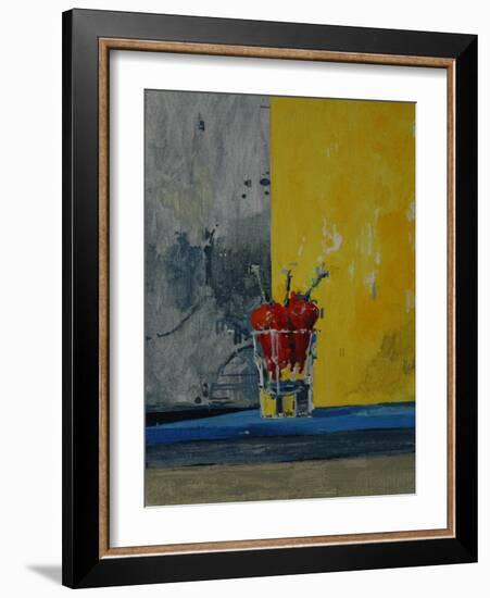 Chillies in a Glass-Charlie Millar-Framed Giclee Print