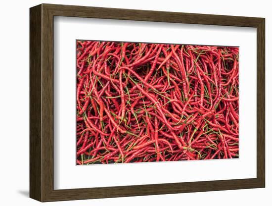 Chillies in Bukittinggi Market, West Sumatra, Indonesia, Southeast Asia, Asia-Matthew Williams-Ellis-Framed Photographic Print