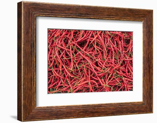 Chillies in Bukittinggi Market, West Sumatra, Indonesia, Southeast Asia, Asia-Matthew Williams-Ellis-Framed Photographic Print