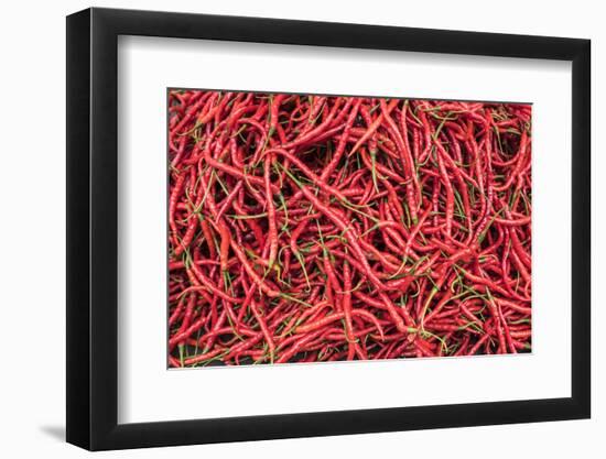 Chillies in Bukittinggi Market, West Sumatra, Indonesia, Southeast Asia, Asia-Matthew Williams-Ellis-Framed Photographic Print