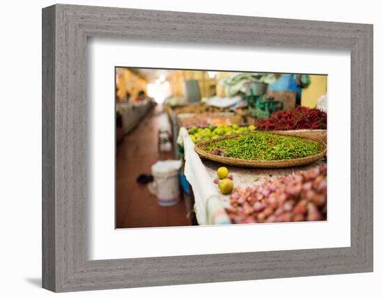 Chillies in Market in Pulua Weh, Sumatra, Indonesia, Southeast Asia-John Alexander-Framed Photographic Print