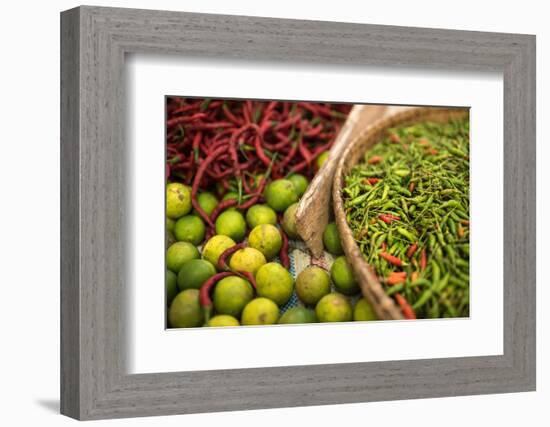 Chillies in Market in Pulua Weh, Sumatra, Indonesia, Southeast Asia-John Alexander-Framed Photographic Print