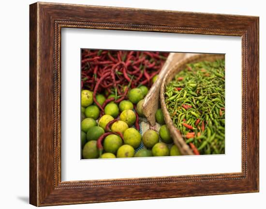 Chillies in Market in Pulua Weh, Sumatra, Indonesia, Southeast Asia-John Alexander-Framed Photographic Print