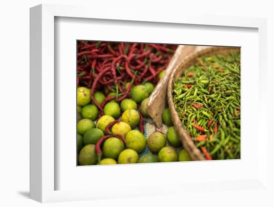 Chillies in Market in Pulua Weh, Sumatra, Indonesia, Southeast Asia-John Alexander-Framed Photographic Print