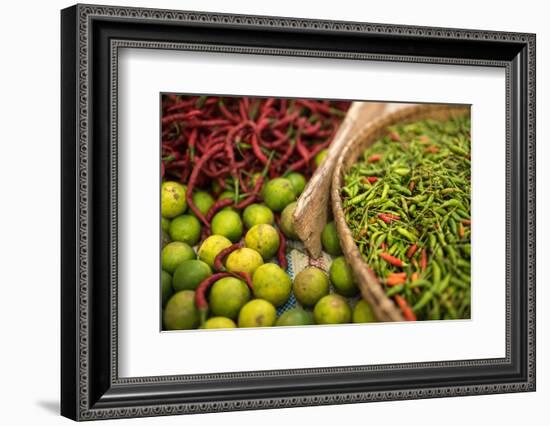 Chillies in Market in Pulua Weh, Sumatra, Indonesia, Southeast Asia-John Alexander-Framed Photographic Print