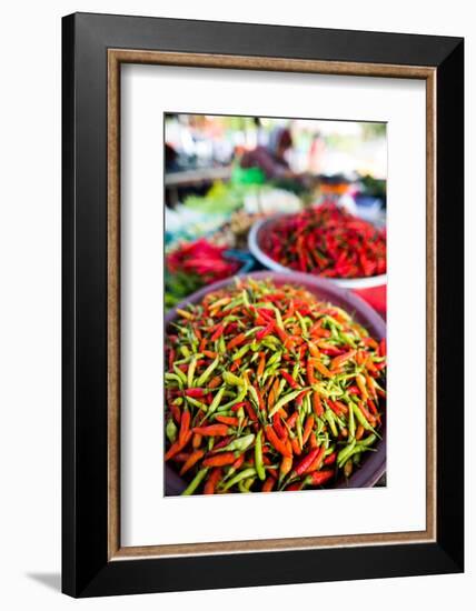 Chillies in Market, Phuket, Thailand, Southeast Asia, Asia-John Alexander-Framed Photographic Print