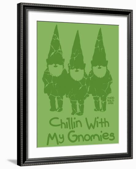 Chillin With My Gnomies-Todd Goldman-Framed Giclee Print