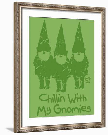 Chillin With My Gnomies-Todd Goldman-Framed Giclee Print