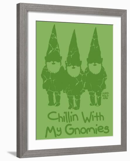 Chillin With My Gnomies-Todd Goldman-Framed Giclee Print