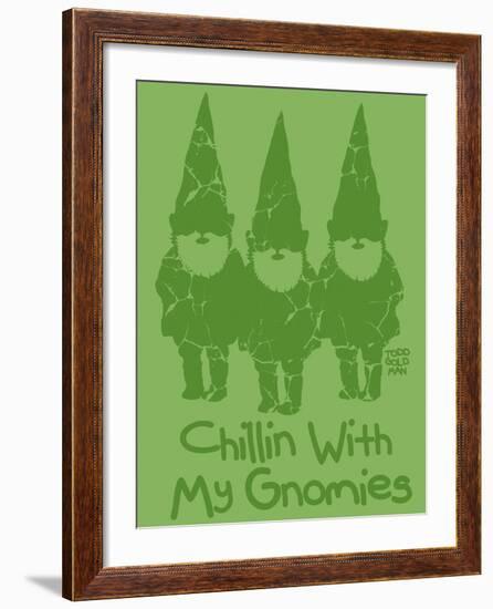 Chillin With My Gnomies-Todd Goldman-Framed Giclee Print