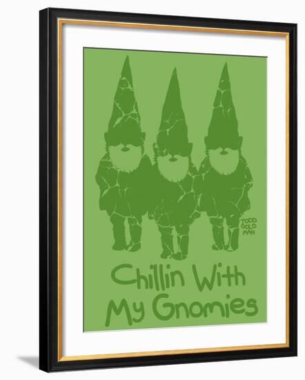 Chillin With My Gnomies-Todd Goldman-Framed Giclee Print