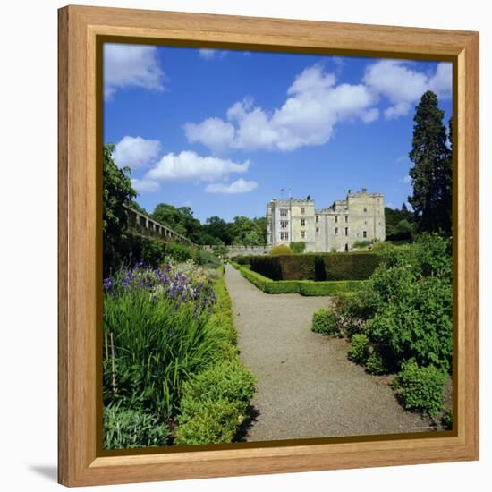 Chillingham Castle and Italian Garden, Northumberland, England, UK-Geoff Renner-Framed Premier Image Canvas