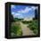 Chillingham Castle and Italian Garden, Northumberland, England, UK-Geoff Renner-Framed Premier Image Canvas