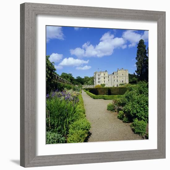 Chillingham Castle and Italian Garden, Northumberland, England, UK-Geoff Renner-Framed Photographic Print