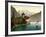 Chillon Castle, and Dent Du Midi, Geneva Lake, Switzerland, C.1890-C.1900-null-Framed Giclee Print