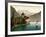 Chillon Castle, and Dent Du Midi, Geneva Lake, Switzerland, C.1890-C.1900-null-Framed Giclee Print