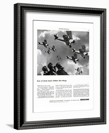 Chillun Got Wings Boeing ad-null-Framed Art Print