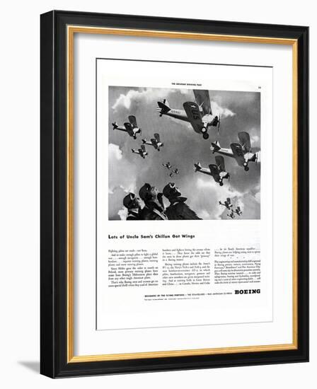 Chillun Got Wings Boeing ad-null-Framed Art Print