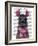 Chilly Llama, Pink-Fab Funky-Framed Art Print